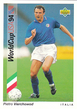 Pietro Vierchowod Italy Upper Deck World Cup 1994 Preview Eng/Ger #81